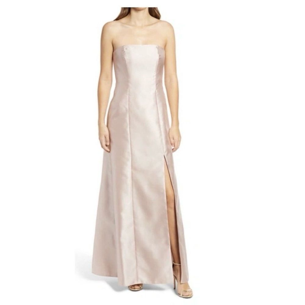 NWT Alfred Sung Cameo Strapless Trumpet Dress Size 6